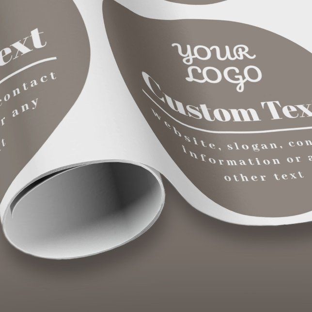 Ditt logotyp retro-modern modern beige och ljust g presentpapper (Skapare uppladdad)