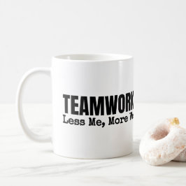 Ditt Logotyp Teamarbete Motiverande Personal Konto Kaffemugg
