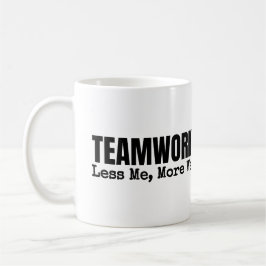 Ditt Logotyp Teamarbete Motiverande Personal Konto Kaffemugg