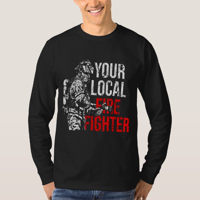 Ditt lokala brandbekämpningsavdelning t shirt (Framsida)