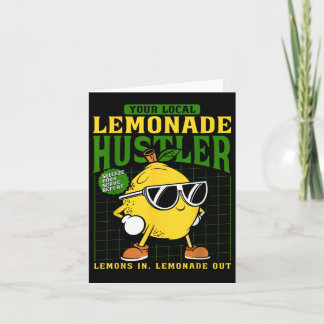 Ditt lokala Lemonade Hustler Funny Lemon-stativ Ch Kort
