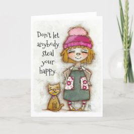 Ditt Lycklig-uppmuntrande kort (tomt inuti)