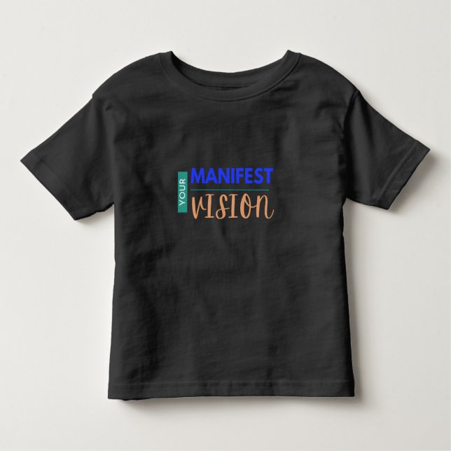 Ditt manifest Vision Småbarn T-shirt (Framsida)