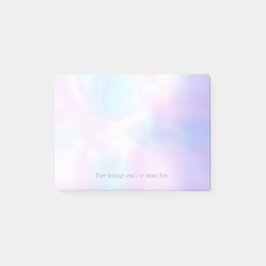 Ditt meddelande Enkel Modern Iridescent Post-it Block