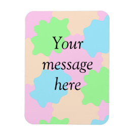 Ditt meddelande här lägg till text namn boho färgr magnet