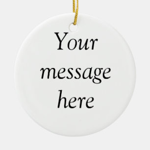 Ditt meddelande här lägg till text namn monogram b julgransprydnad keramik