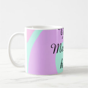 Ditt meddelande här lägg till text namn monogram r kaffemugg