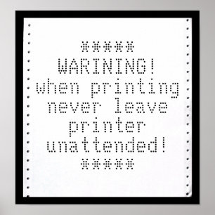 Ditt meddelande på Retro-datorn är Pappert Poster