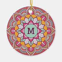 DITT monogram-anpassningsbar Boho-ornament