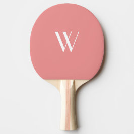 Ditt monogram för rosa pingisracket
