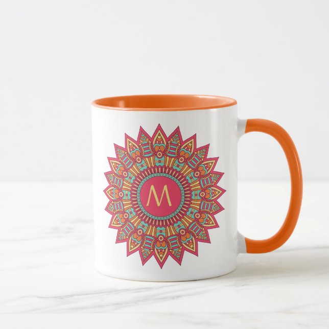 Ditt Monogram i Boho Ram Mugg (Höger)