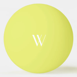 Ditt monogram i gult pingisboll
