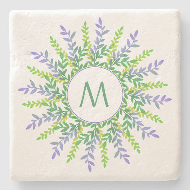 Ditt Monogram i Löv Ram-stenens underlägg (Framsidan)