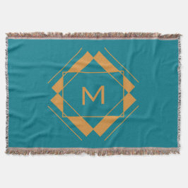 Ditt Monogram i Mönster-täckfilten i Geometric Mysfilt