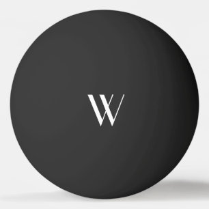 Ditt monogram i svartvitt pingisboll