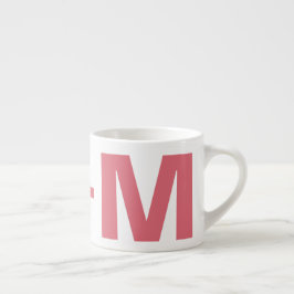 DITT monogram och namn espresso mugg Espressomugg