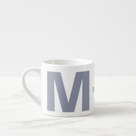 DITT monogram och namn espresso mugg Espressomugg