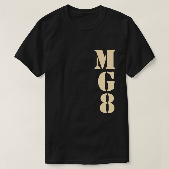 Ditt monogram på kamouflage Decor T-shirt (Design framsida)