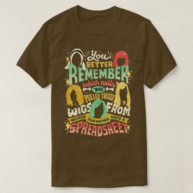 Ditt mor-behålla  ett kalkylblad t shirt (Design framsida)