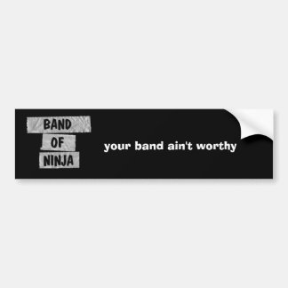 ditt musikband är inte värdigt bildekal
