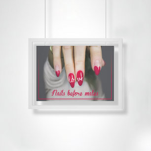 Ditt nagel är ditt första behov, nagelsalondeska poster