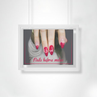 Ditt nagel är ditt första behov, nagelsalondeska poster