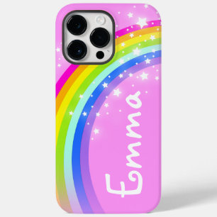 Ditt namn 4 bokstäver regnbåge ljus rosa iphone sk