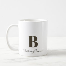 Ditt Namn Anpassad Monogram Kaffemugg