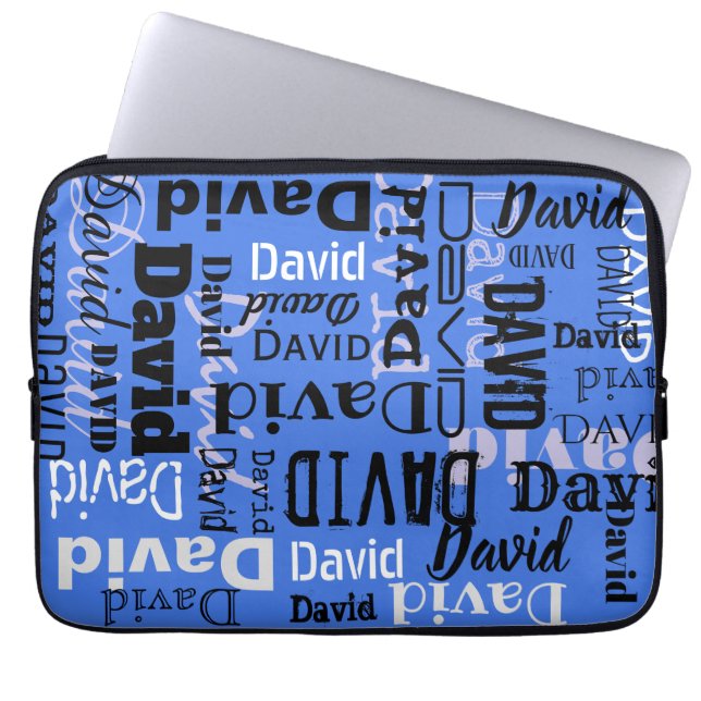 DITT NAMN Anpassade Fodral-skydd för bärbara dator Laptop Fodral (Framsidan)