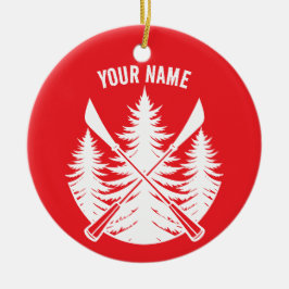 Ditt namn Anpassningsbar Sup Girl Julgransprydnad Keramik