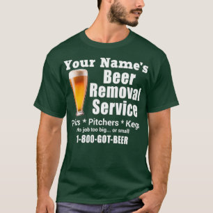 Ditt namn är Ber Borttagningstjänst Skriver ut pin T Shirt