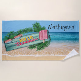 Ditt namn Beach Towel