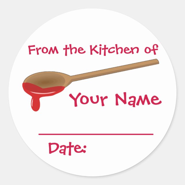 Ditt namn bevarar etiketter för Sylt Jelly Canning (Framsida)