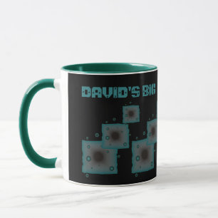 Ditt namn Big Maskin Brew Sci Fi Fantasy-Grönt Mugg