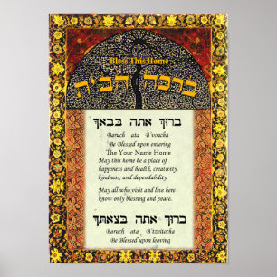 Ditt namn Blank för hemmet Poster