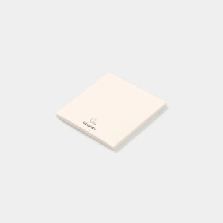 Ditt namn bokför anteckningar post-it block