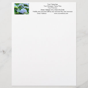 Ditt Namn Brevpapper Adress Telefon Hortensia
