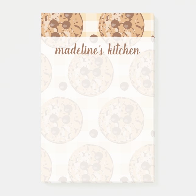 Ditt namn | Chocolate Chip Cookies Post-it Block (Framsida)