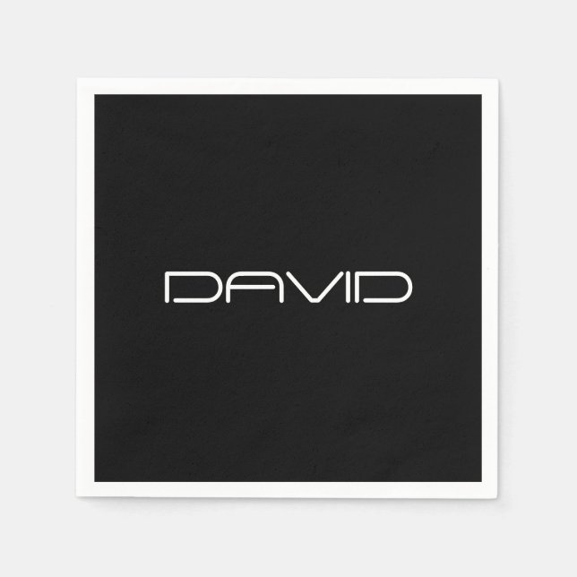 Ditt namn | Coola, formaterad Anpassade Text Pappersservett (Framsidan)