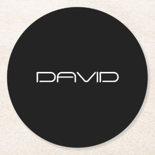 Ditt namn Coola, formaterad Anpassade Text Underlägg Papper Rund