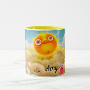 Ditt namn Cute Hej Sunshine Coffe Kopp