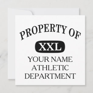 Ditt namn egendom på XXL