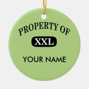 Ditt namn egendom på XXL Julgransprydnad Keramik