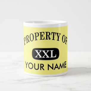 Ditt namn egendom på XXL Jumbo Mugg