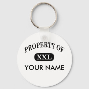 Ditt namn egendom på XXL Nyckelring