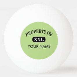 Ditt namn egendom på XXL Pingisboll