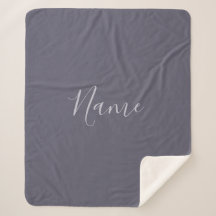 Ditt namn | Elegant Lavender Script på Hazy Lila