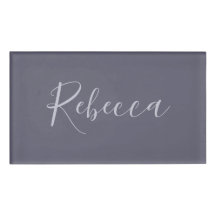 Ditt namn | Elegant Lavender Script på Hazy Lila