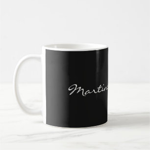 Ditt namn Elegant Script Unik person Feminine Kaffemugg