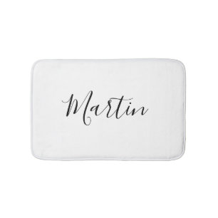 Ditt Namn Elegant Skrift Badrumsmatta